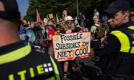 Több mint ötszáz klímaaktivistát vettek őrizetbe Hollandiában egy autópálya lezárása miatt