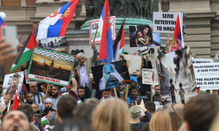 Palesztinpárti tüntetés volt Belgrádban, Szarajevóban és Podgoricában is
