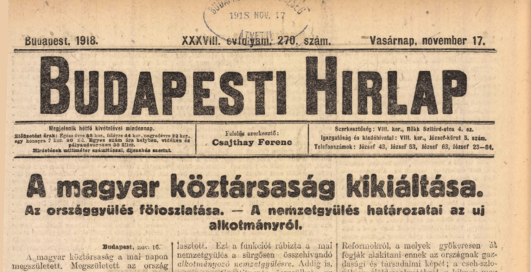 <span class="entry-title-primary">Százöt éve született az első magyar köztársaság</span> <span class="entry-subtitle">Történelmi lapszemle</span>