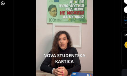 „A Vučić-féle egyetemistakártya sima átverés” (Videóval)