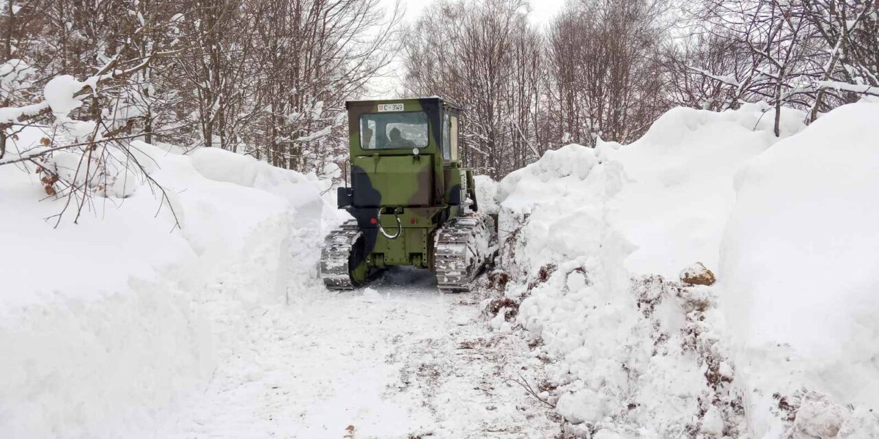 Rendkívüli helyzetet okozott a havazás Szerbia déli részén