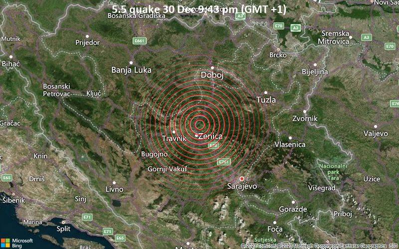 <span class="entry-title-primary">Földrengés Boszniában</span> <span class="entry-subtitle">4,7 fokos rengés a Richter-skála szerint Maglaj és Zenica között félúton – Német és amerikai központok jelzései</span>