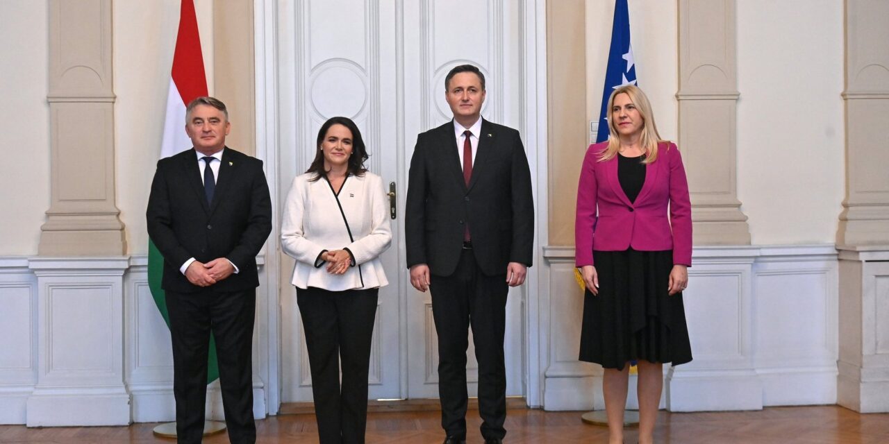 Szarajevóba látogatott Novák Katalin magyar köztársasági elnök