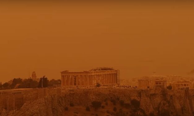 Narancsszínű köd lepte be Athént (Videó)
