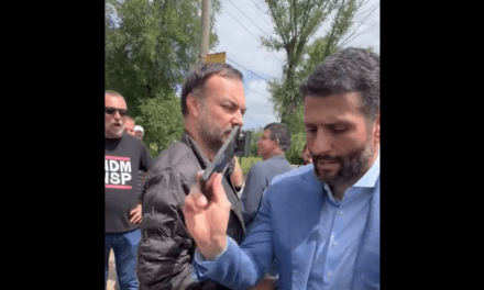 Belgrád haladópárti polgármestere kitépte egy polgár kezéből a telefonját és összetörte (Videó)