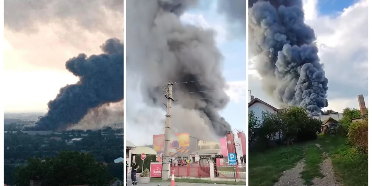 Hatalmas tűz ütött ki a Bambi csemegegyárban (Fotó+Videó)