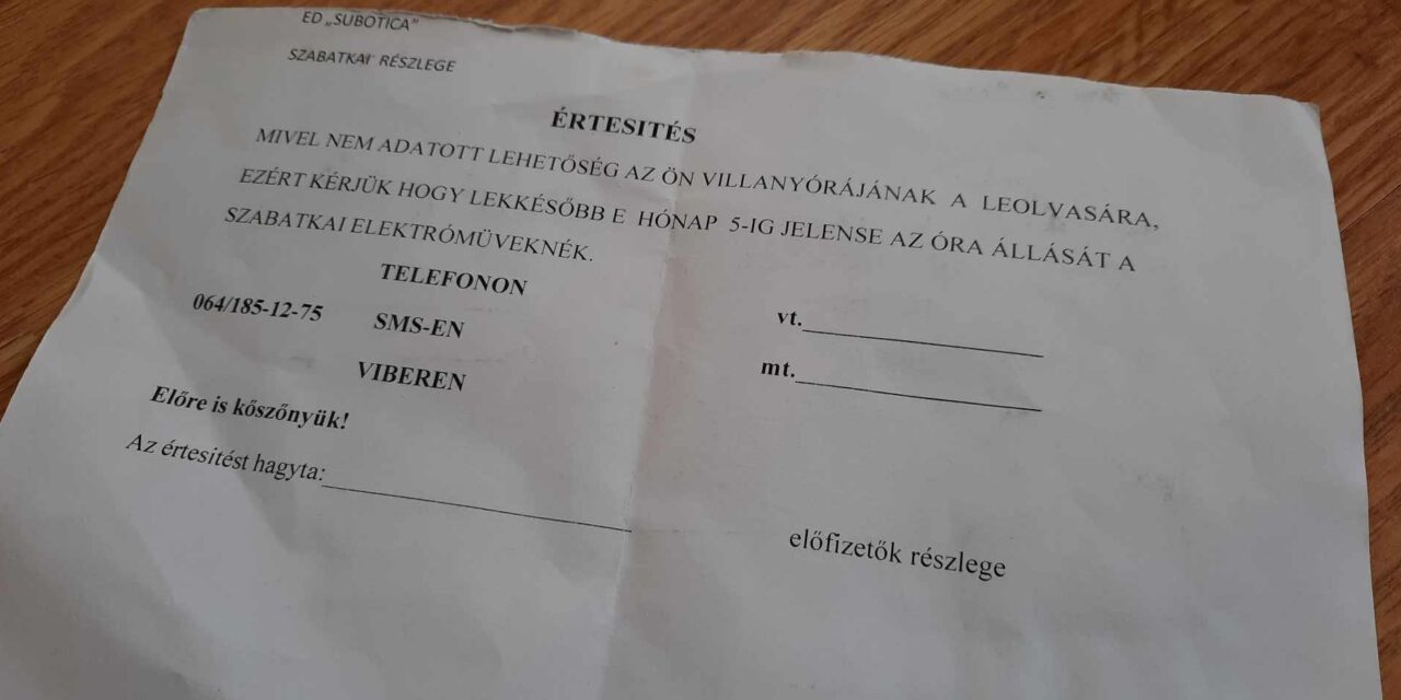 Szabatkai elektrómüveknék lekkésőbb jelense