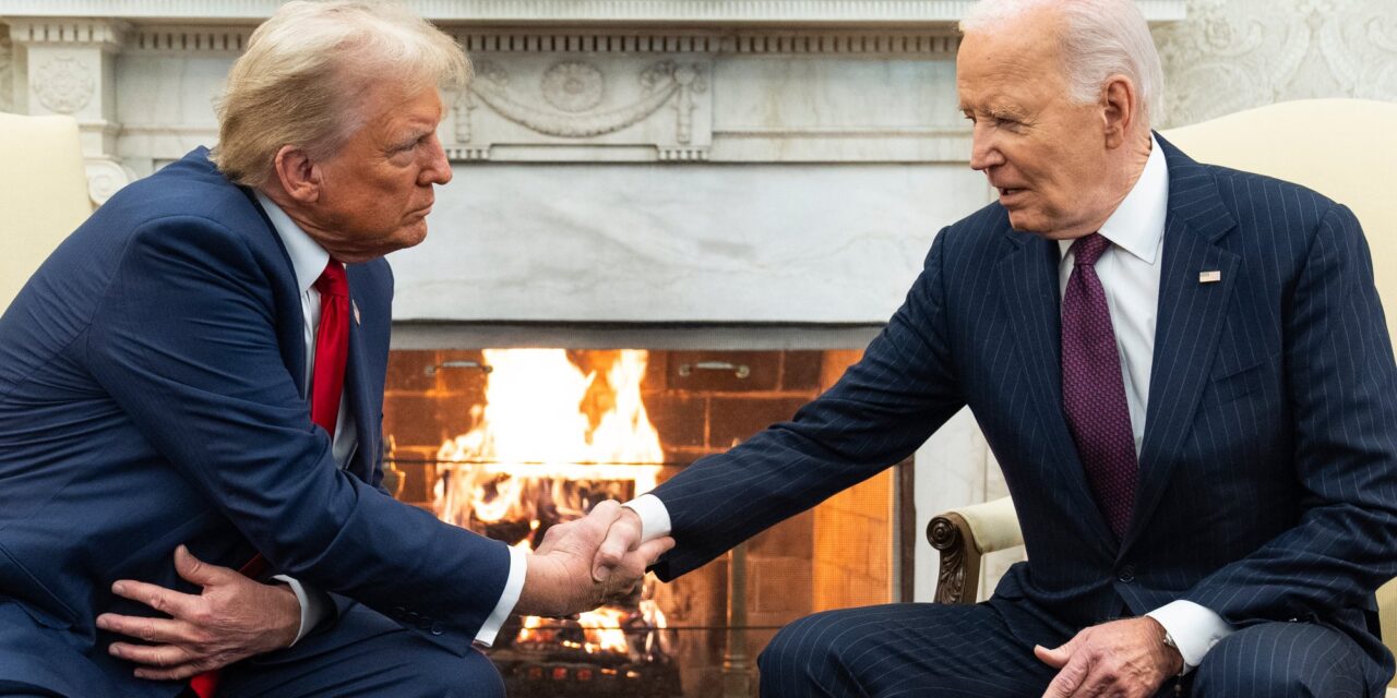 Biden a Fehér Házban fogadta Trumpot (Videó)