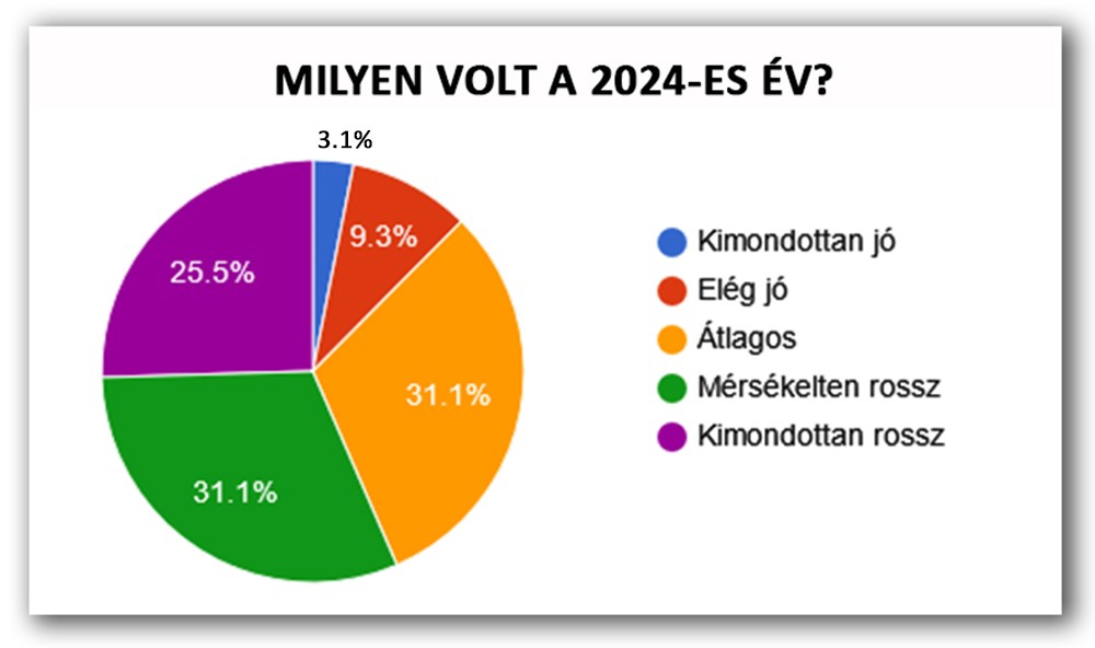 2024/3. körkérdésünk eredménye: 7. kérdés: Milyen volt a 2024-es év