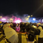 Szakadó esőben értek oda Újvidékre a gyalogló középiskolások
