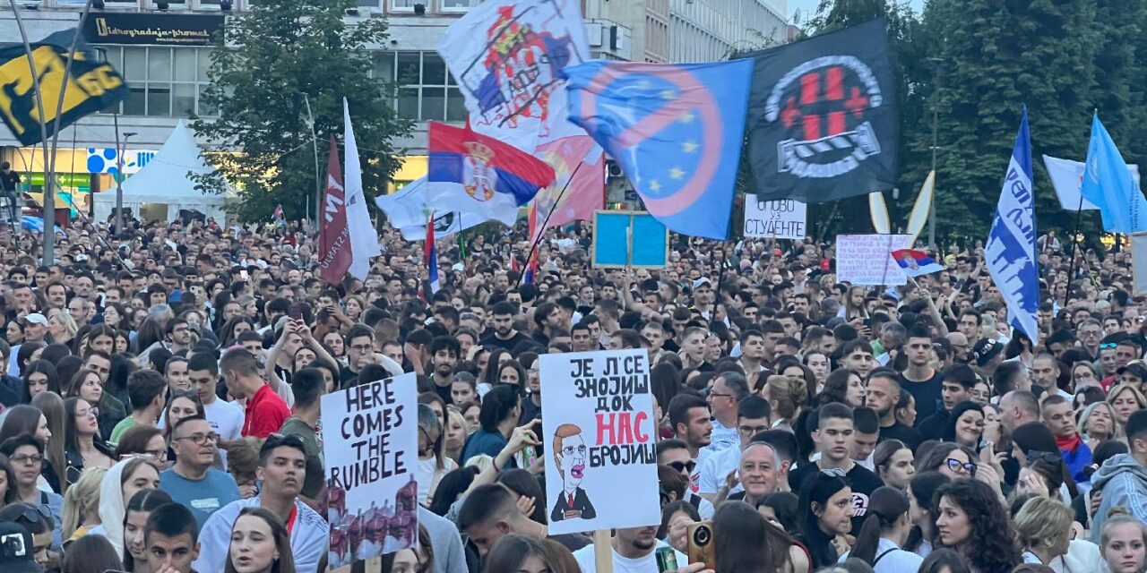 Čačaki tüntetés: Szerbia szabadságra, igazságra és az itt élők egyenlőségére vágyik