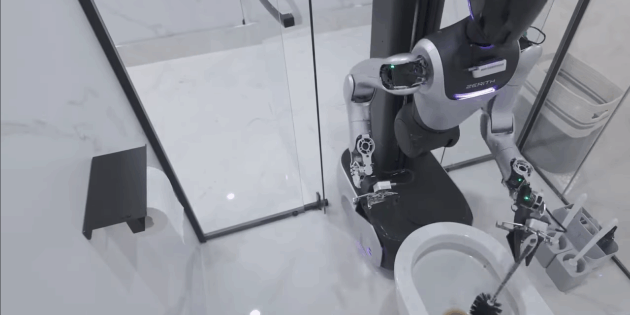 Porszívózik, WC-t takarít és pakol az új kínai robot (Videó)