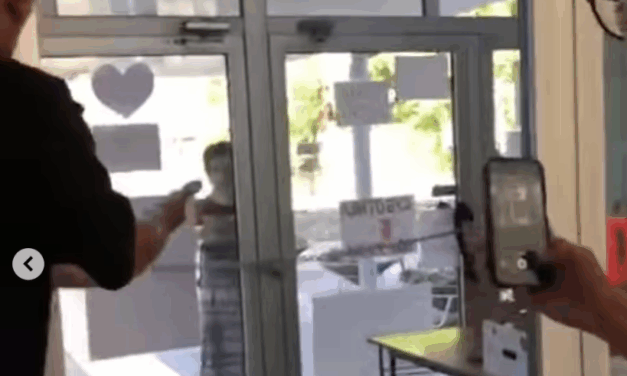 Kővel próbálta betörni a Közgazdasági Kar üvegajtaját a professzornő (Videóval)