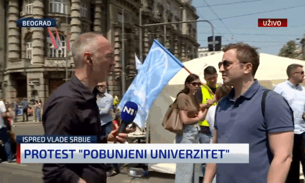 A professzorok is sátrat vertek Belgrádban (Videóval)