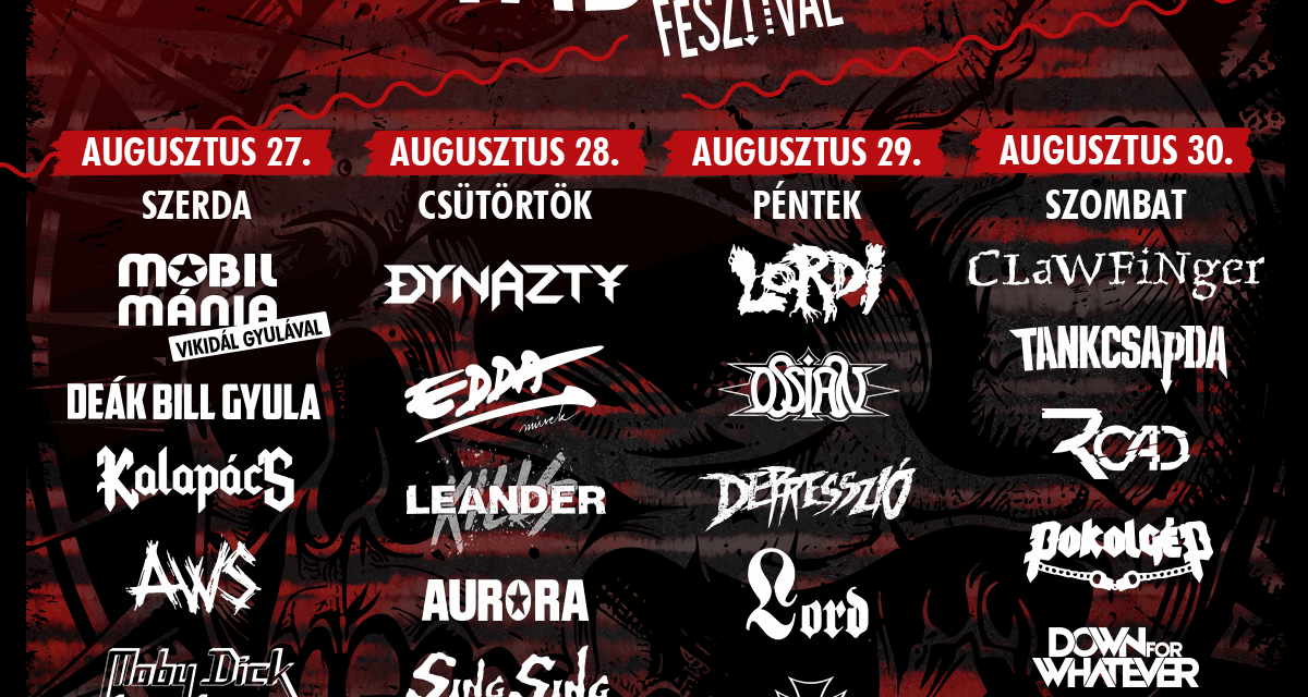 A Clawfinger, a Lordi és a Dynazty is fellép a Balaton partján
