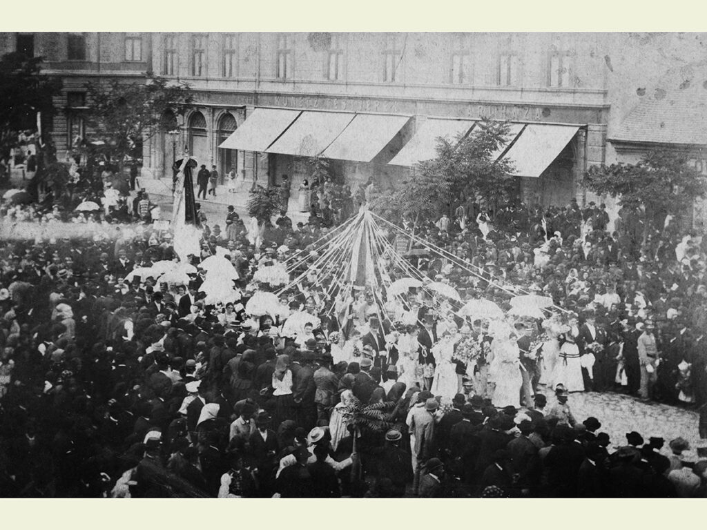 1901: Szabadság tér, akkor: Szent István tér, (Fotó: Fortepan/SK)