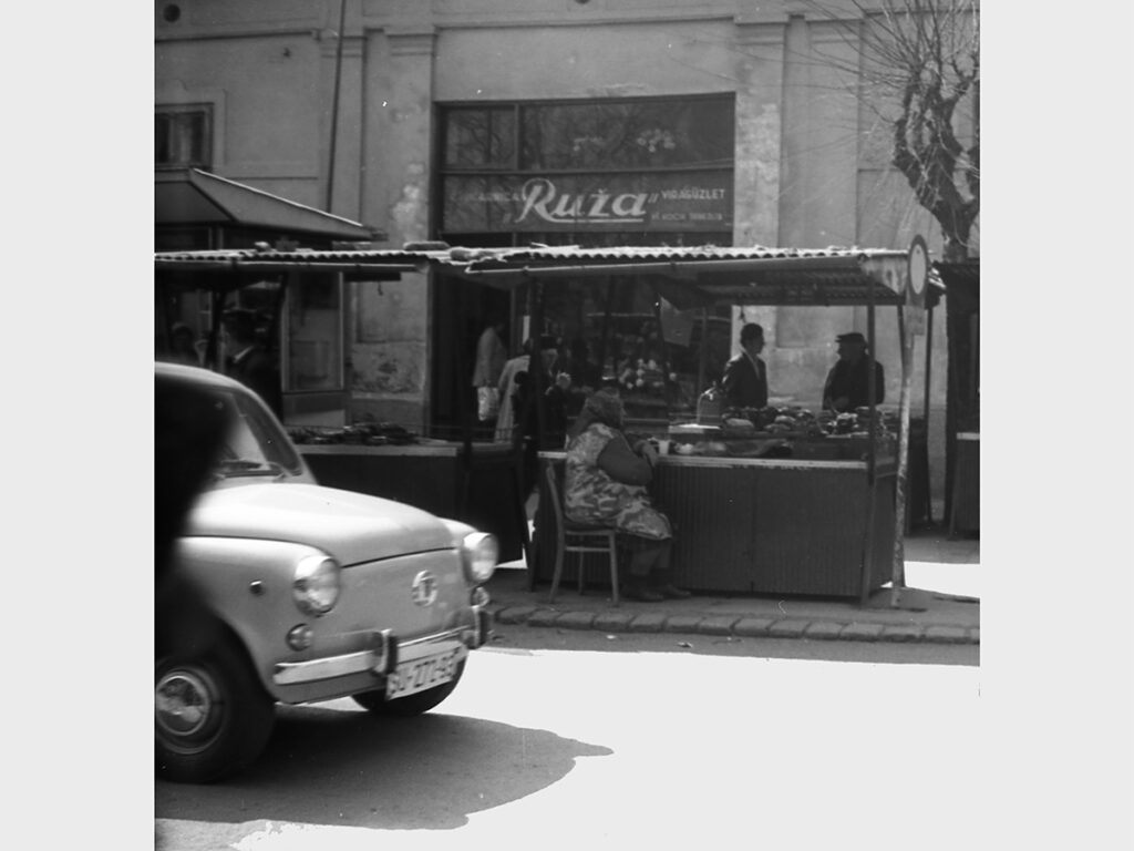 1971: Szabadkai virágbolt Fítyóval, (Fotó: Fortepan/Varga János)