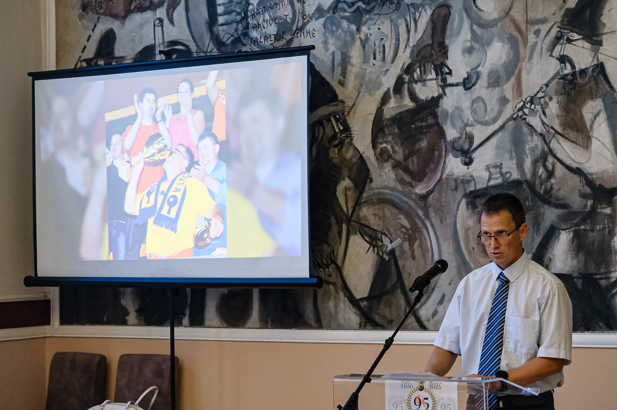 Takács Kornél, a Zenta Asztaliteniszklub elnöke