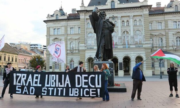 Palesztinpárti tüntetés volt Újvidéken (Videóval)